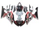 Carénages Moto Yamaha YZF 600 R6 2008-2016 - Argent Noir Rouge Requin 4