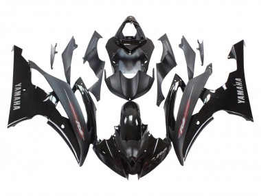Carénages Moto Yamaha YZF 600 R6 2008-2016 - Noir Brillant Noir Mat