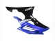 Carénages Moto Yamaha YZF 600 R6 2008-2016 - Blanc Bleu Noir Brillant