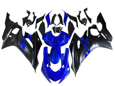 Carénages Moto Yamaha YZF 600 R6 2017-2023 - Bleu Noir Mat