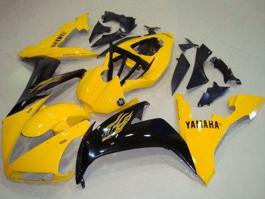 Carénages Moto Yamaha YZF R1 2004-2006 - Jaune Noir Brillant