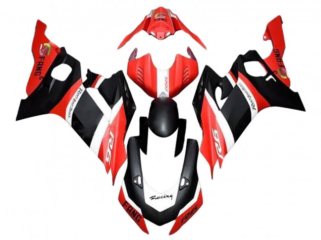 Carénages Moto Yamaha YZF 600 R6 2017-2023 - Rouge Blanc Noir Mat