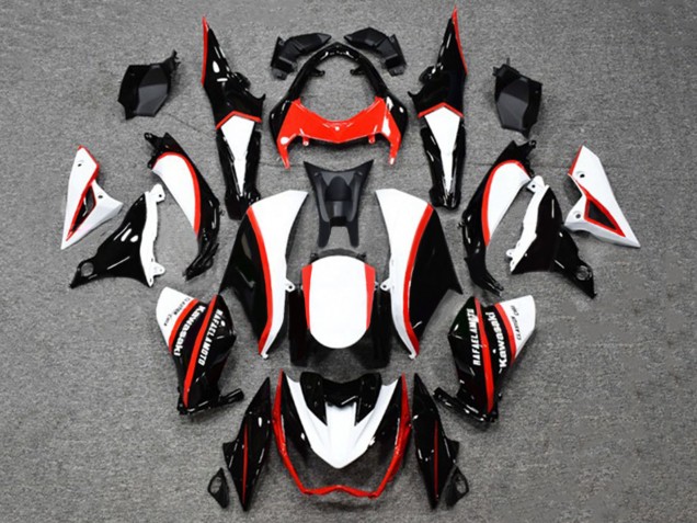 Carénages Moto Kawasaki Z1000 2014-2019 - Noir Brillant Blanc Rouge