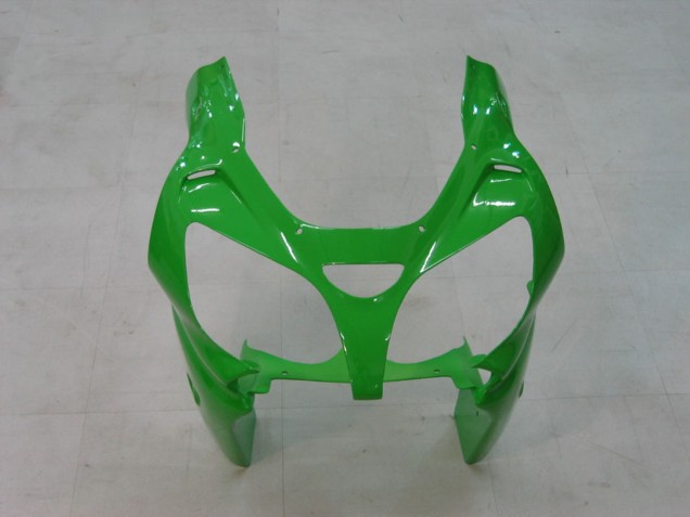 Carénages Moto Kawasaki ZX9R 2000-2001 - Vert Argent Noir