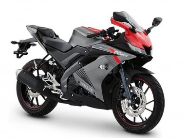 Carénages Moto Yamaha YZF R15 2018-2024 - Gris Mat Rouge