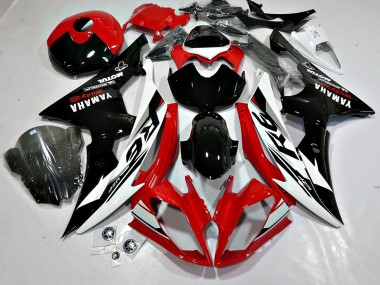 Carénages Moto Yamaha YZF 600 R6 2008-2016 - Blanc Rouge Noir Brillant Motul Michelin
