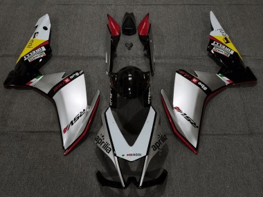 Kits Carénage Moto ABS Aprilia RSV4 1000 2009-2015 - Argent Rouge Noir Jaune