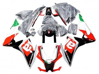 Carénages Moto Aprilia RSV4 1000 2009-2015 - Rouge Noir Argent Vert