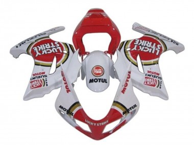 Carénages Moto Suzuki SV650 2003-2013 - Blanc Rouge Lucky Strike