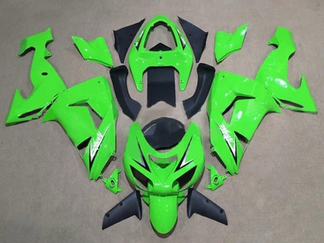 Carénages Moto Kawasaki ZX10R 2006-2007 - Vert Blanc Noir