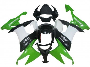 Carénage Moto Kawasaki ZX10R 2008-2010 - Vert Blanc Noir