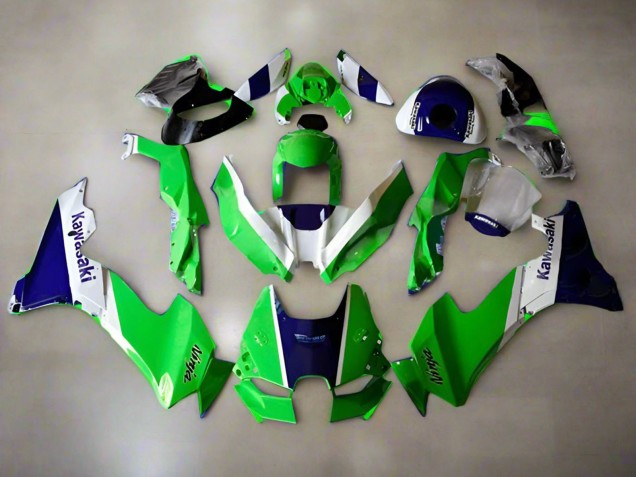 Carénages Moto Kawasaki ZX10R 2021-2025 - Vert Blanc Bleu