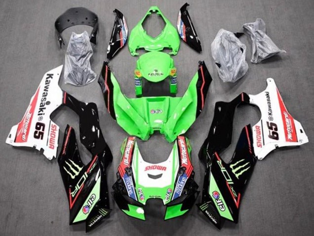 Carénages Moto Kawasaki ZX10R 2021-2025 - Vert Noir Rouge Blanc Bleu Showr Elf Monstre 65