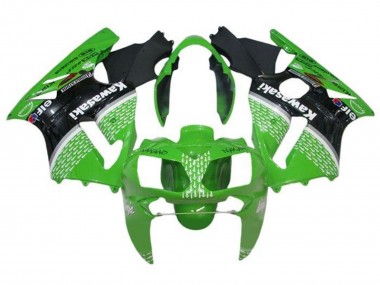 Carénages Moto Kawasaki ZX12R 2000-2001 - Vert Noir Blanc Elf