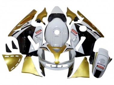 Carénages Moto Kawasaki ZX12R 2000-2001 - Blanc Or Noir