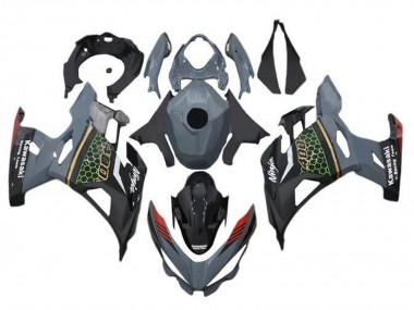 Carénages Moto Kawasaki Ninja 400 2018-2024 - Gris Noir Rouge Rayon de Miel