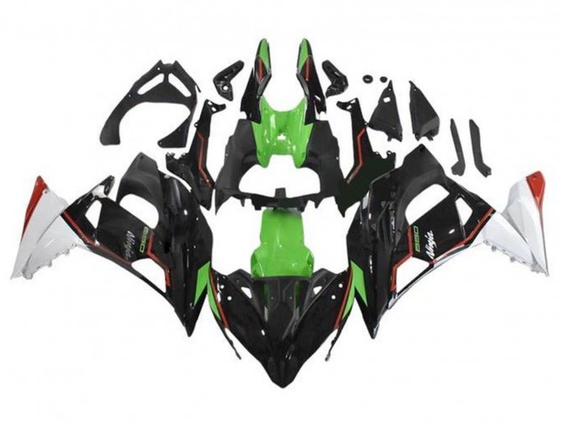 Carénages Moto Kawasaki Ninja 650 EX650 2017-2019 - Vert Noir Blanc Rouge