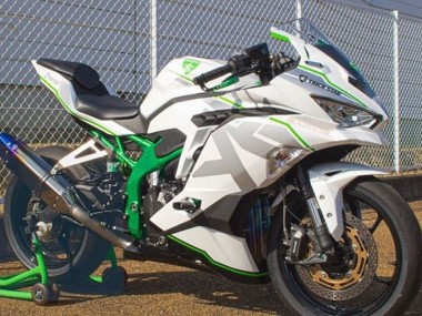 Carénages Moto Kawasaki ZX25R ZX-25R 2019-2025 - Blanc Argent Vert