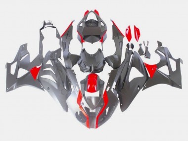 Kits Carénage Moto ABS BMW S1000RR 2009-2014 - Rouge Noir Mat