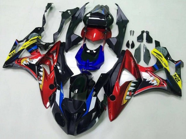 Carénages Moto BMW S1000RR 2009-2014 - Rouge Bleu Jaune Noir Requin