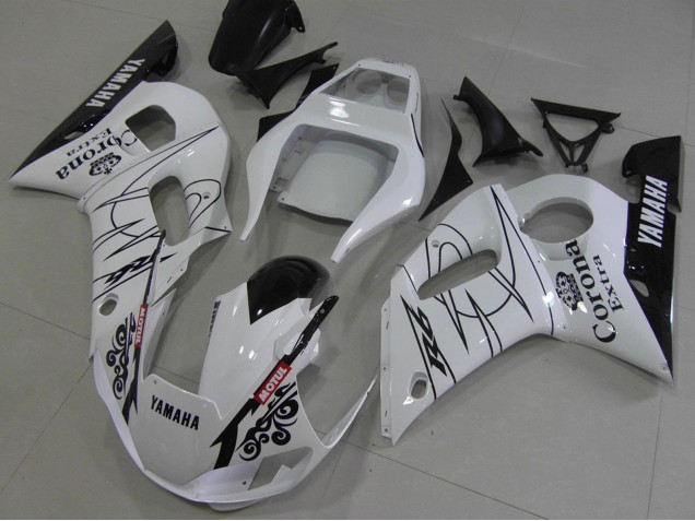 Carénages Moto Yamaha YZF R6 1998-2002 - Blanc Noir Rouge Corona Motul