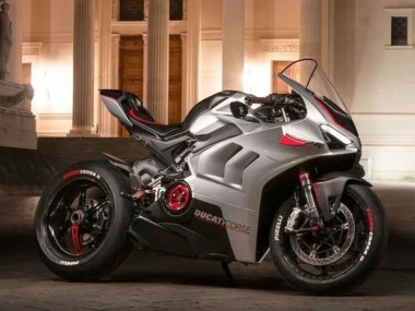 Carénages Moto Ducati Panigale V4 V4S 2020-2021 - Argent Rouge Noir