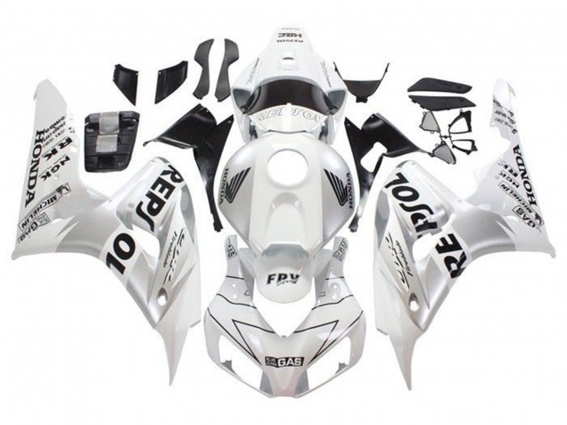 Carénages Moto Honda CBR1000RR 2006-2007 - Blanc Argent Noir Repsol