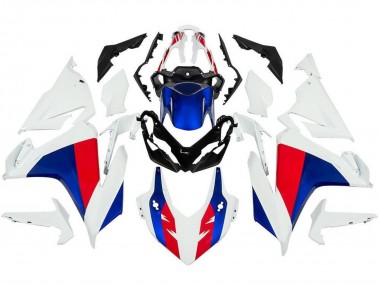 Carénages Moto Honda CBR500R 2019-2021 - Blanc Rouge Bleu