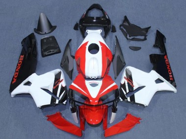 Carénages Moto Honda CBR600RR 2005-2006 - Noir Blanc Rouge