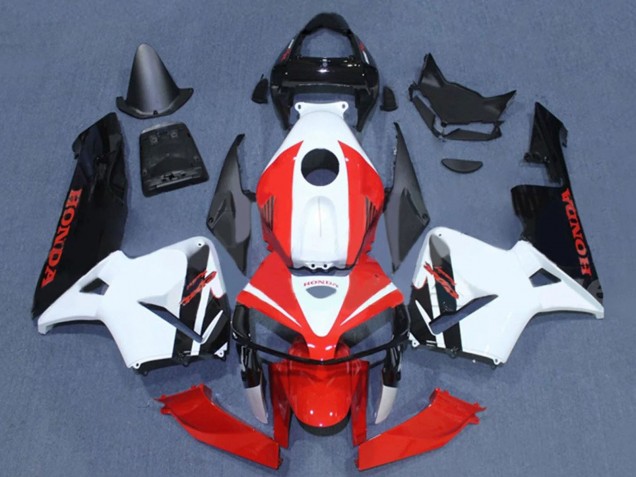 Carénages Moto Honda CBR600RR 2005-2006 - Noir Blanc Rouge