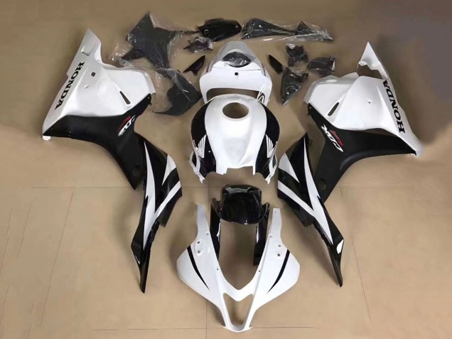 Carénage Moto Honda CBR600RR 2013-2023 - Blanc Noir Brillant