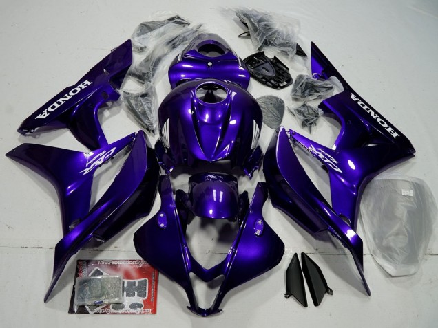 Kits Carénage Moto ABS Honda CBR600RR 2007-2008 - Bleu Noir Brillant