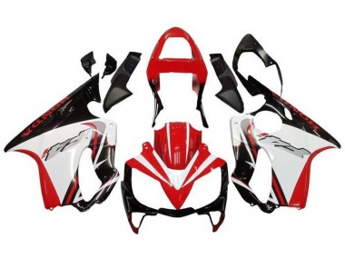 Carénages Moto Honda CBR600 F4i 2001-2003 - Blanc Rouge Noir Brillant