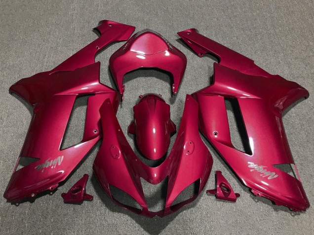 Carénages Moto Kawasaki ZX6R 2007-2008 - Rouge Chrome