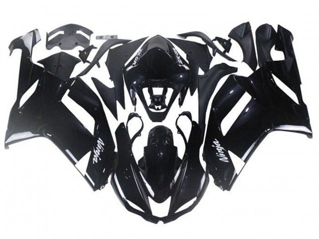 Carénages Moto ABS Kawasaki ZX6R 2007-2008 - Noir Brillant