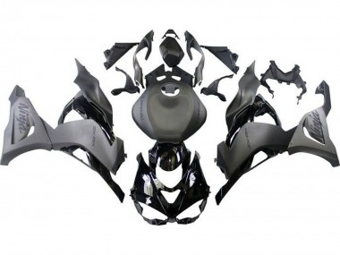 Carénages Moto Kawasaki ZX6R 2023-2025 - Noir Mat Gris Mat Noir Brillant