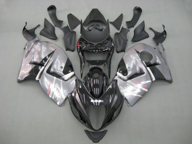 Carénages Moto Suzuki GSXR 1300 Hayabusa 1996-2007 - Noir Gris Argent