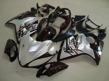 Carénages Moto Suzuki GSXR 1300 Hayabusa 2008-2020 - Argent Noir