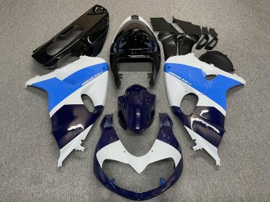 Carénages Moto Suzuki TL1000R 1998-2003 - Blanc Bleu Noir Bleu Foncé
