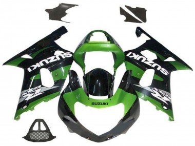 Carénages Moto Suzuki GSXR1000 2000-2002 - Vert Noir Brillant Gris Blanc