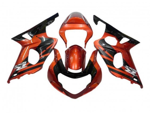 Carénages Moto Suzuki GSXR1000 2000-2002 - Orange Noir