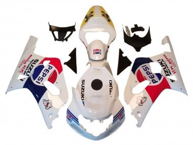 Carénages Moto Suzuki GSXR1000 2000-2002 - Blanc Rouge Bleu Pepsi