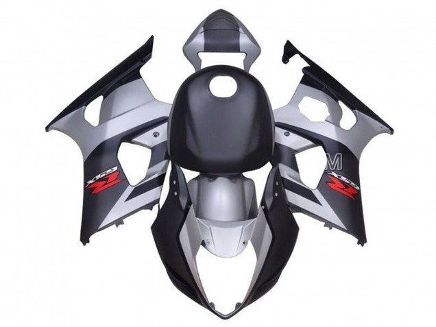 Carénages Moto Suzuki GSXR 1000 2003-2004 - Argent Gris Noir Rouge