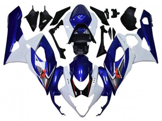 Carénages Moto Suzuki GSXR 1000 2005-2006 - Blanc Bleu Rouge