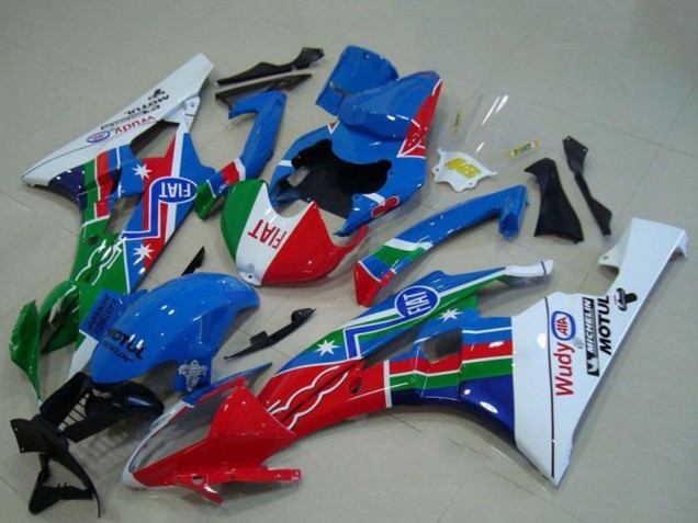 Carénages Moto Yamaha YZF R6 2006-2007 - Blanc Bleu Rouge Vert Fiat Motul