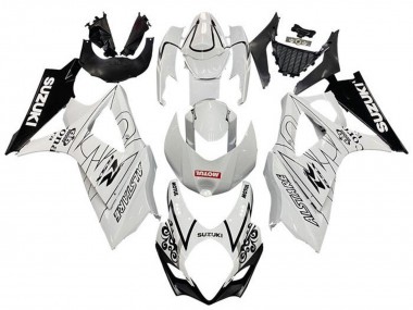 Carénages Moto Suzuki GSXR 1000 2005-2006 - Blanc Noir Corona Motul