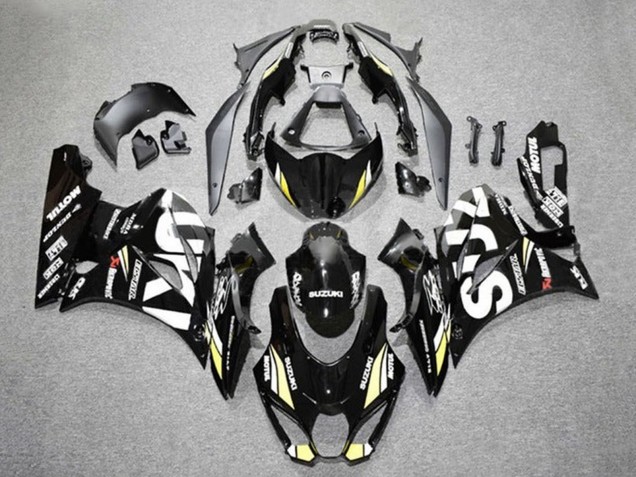 Carénages Moto Suzuki GSXR1000 2017-2024 - Noir Blanc Jaune