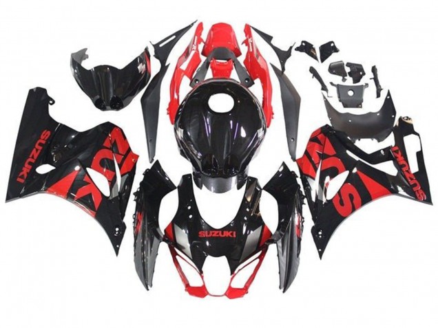 Carénages Moto Suzuki GSXR1000 2017-2024 - Noir Rouge