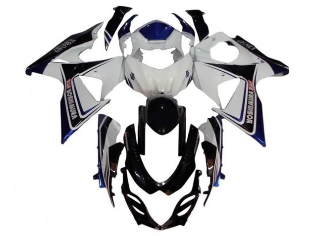 Carénage Moto Suzuki GSXR 1000 2009-2016 - Blanc Bleu Noir Yoshimura