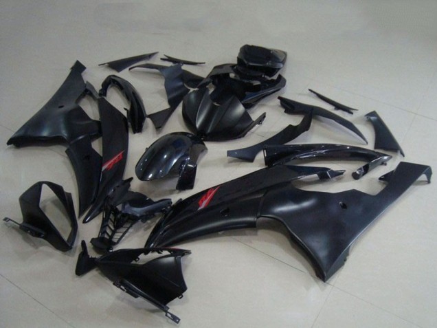 Carénages Moto Yamaha YZF R6 2008-2016 - Noir Brillant Noir Mat